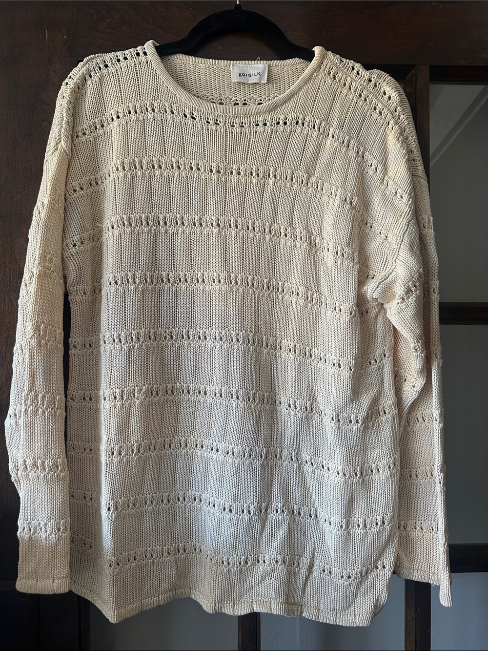GO by Go Silk woven Sweater